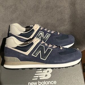 New Balance Men’s Sneakers 574 Sneakers Navy Size 10.5 US